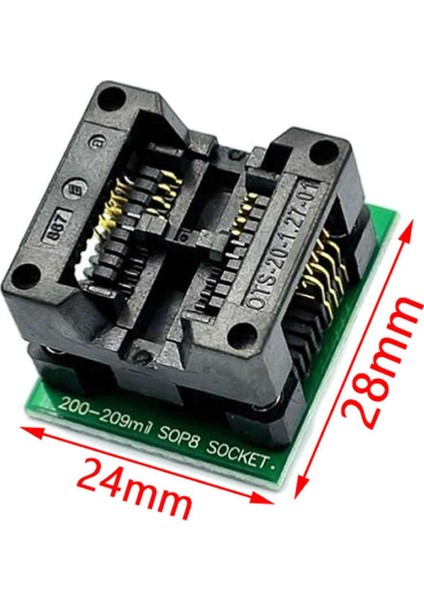 150 Mil ve 200 Mil Smd Soic8 Sop8 So8 To Dip8 Yaylı Soket Adaptör Eeprom Flash Programlayıcı Entegre indirimleri