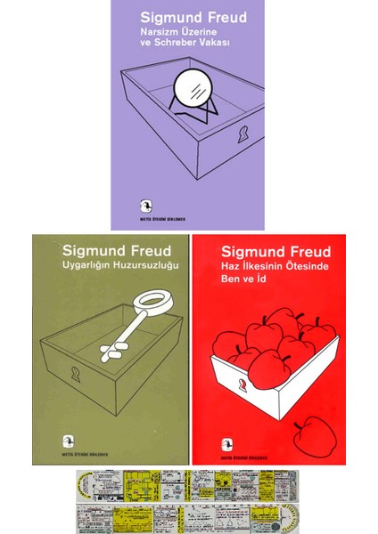 Narsizm Üzerine ve Schreber Vakası - Uygarlığın Huzursuzluğu - Haz İlkesinin Ötesinde Ben ve ID 3 Kitap - Sigmund Freud