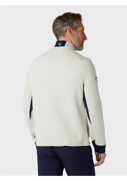 Midweight Textured 1/4 Zip Fleece - Erkek Dokulu Polar modelleri