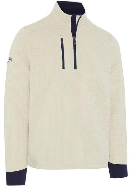 Midweight Textured 1/4 Zip Fleece - Erkek Dokulu Polar indirimleri