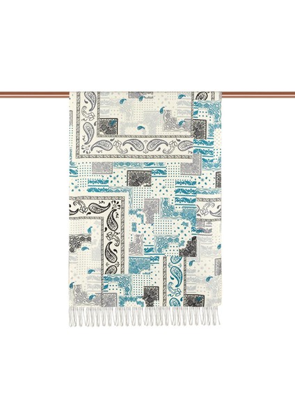 Ipekevi 8252 Patchwork Desenli Ipek Şal