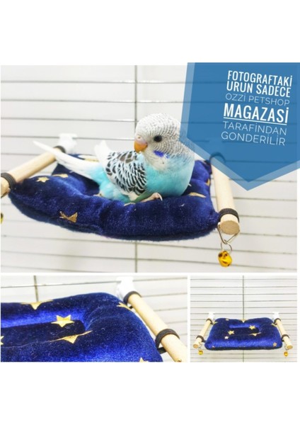 Ozzi Petshop Muhabbet Kuşu Yastıklı Dinlenme Tüneği, Kuş Yastığı