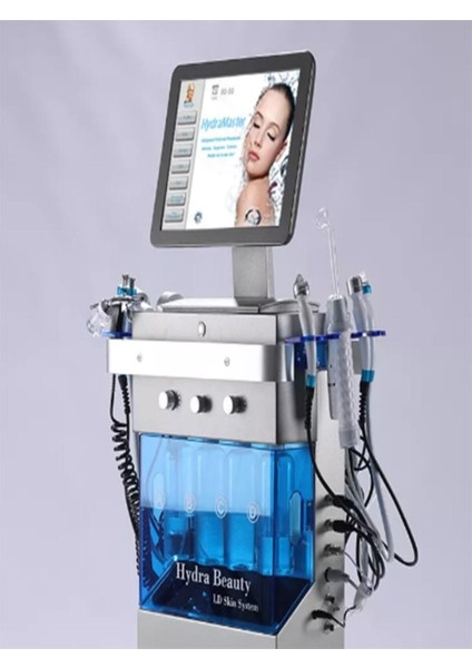 Profesyonel Ayaklı Hydrafacial 14 Multifonksiyon 8 Başlıklı