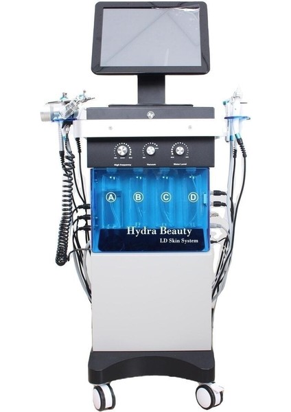 Profesyonel Ayaklı Hydrafacial 14 Multifonksiyon 8 Başlıklı