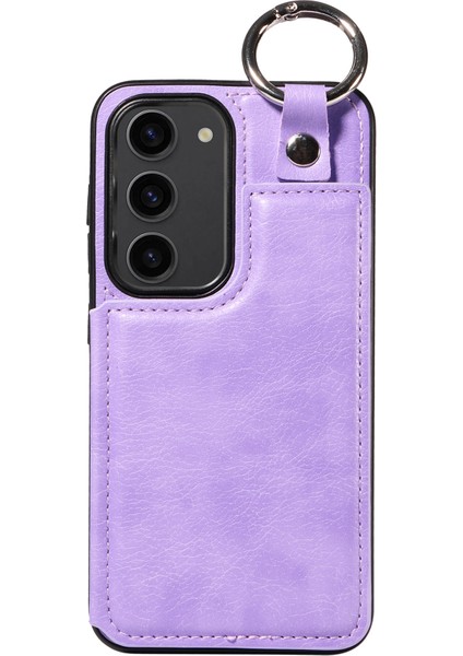 Samsung Galaxy S23 Için+ Kılıf Deri+ Tpu Cep Telefonu Kart Yuvaları ile Arka Kapak (Yurt Dışından)