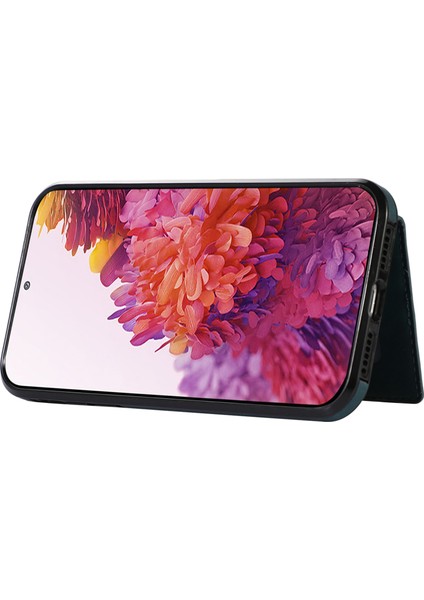 Samsung Galaxy S20 Fe 2022/S20 FE/S20 Fe 5g Kılıf Kart Tutucu Tpu+Pu Deri Telefon Kabuk-Yeşil (Yurt Dışından) modelleri