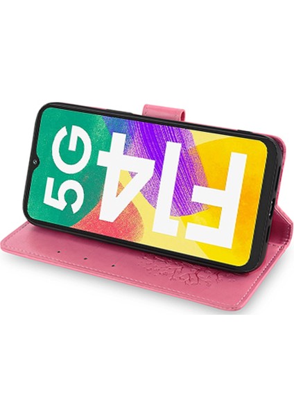 Samsung Galaxy F14 5g Kılıf Baskılı Geyik Ağacı Desenli Bilek Kayışlı Koruyucu Kapak-Pembe (Yurt Dışından) modelleri
