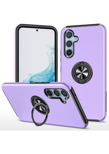Samsung Galaxy S24+ Telefon Kılıfı Slim-Fit Pc+Tpu Halkalı Kickstand-Mor Kapak (Yurt Dışından)