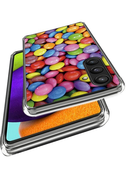 Samsung Galaxy S23 Fe Imd Desenli Kılıf Yumuşak Tpu Çizilmez Arka Kapak-Gökkuşağı Şekeri (Yurt Dışından)