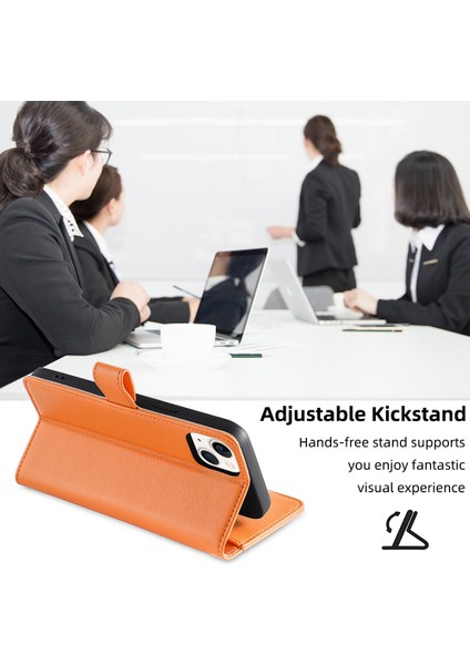 Samsung Galaxy S21 Ultra 5g Kılıf Fermuarlı Cep Kart Yuvaları Omuz Bilek Askılı Kapak-Turuncu (Yurt Dışından) fiyatları