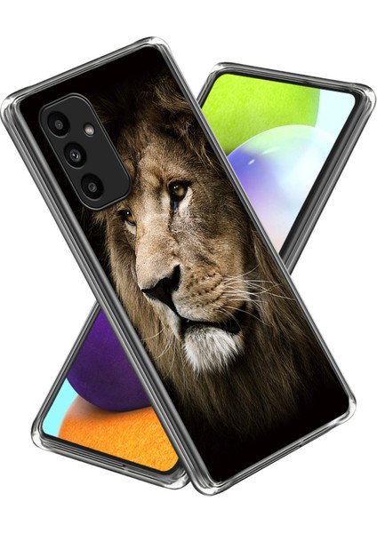 Samsung Galaxy A15 4g/5g Tpu Telefon Kılıfı Desen Baskı Çizilmez Darbeye Dayanıklı-Aslan Için (Yurt Dışından)