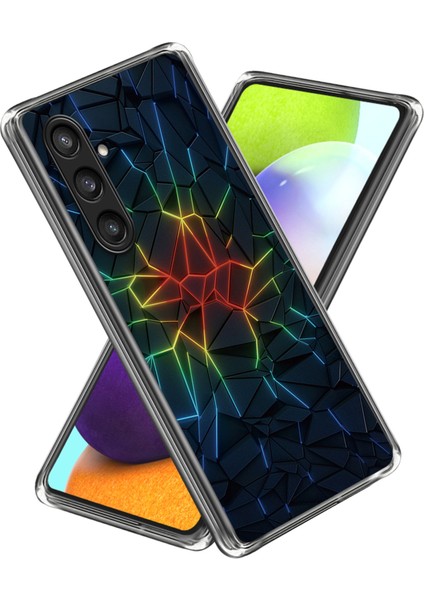 Samsung Galaxy S24 Telefon Kılıfı Ince Esnek Tpu Arka Kapak Imd Desen-Geometri (Yurt Dışından)