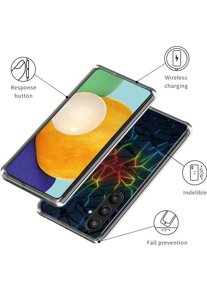 Samsung Galaxy S24 Telefon Kılıfı Ince Esnek Tpu Arka Kapak Imd Desen-Geometri (Yurt Dışından) modelleri