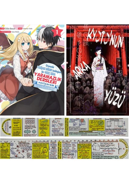 Yaramazlık Dersleri 1. Cilt - Kyoto'nun Arka Yüzü 2'li Manga Seti - Matematik Öğreten Cetvel