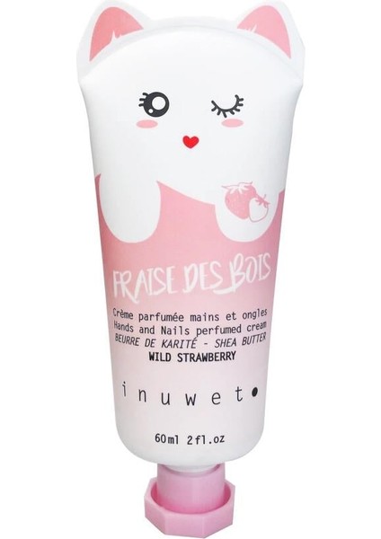 Doğal Çilek Aromalı El Kremi Vegan Formül ile Hızla Emilim Sağlayan 60 ml