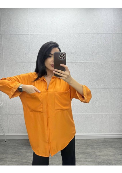 Kadın Salaş Oversize Gömlek