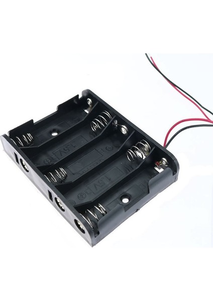 5'li Aa Kalem Pil Kutusu Yuvası 7.5V Kablolu Kalem Pil Tutucu