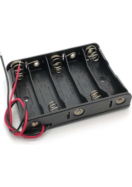 5'li Aa Kalem Pil Kutusu Yuvası 7.5V Kablolu Kalem Pil Tutucu