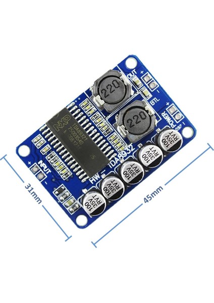 TDA8932 35W Mono Dijital Ses Yükseltici Amfi Dc 12V-36V Tek Kanal Class D Müzik Kuvvetlendirici
