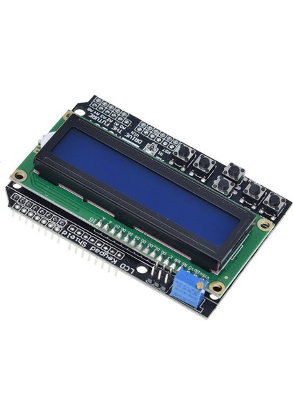 Arduino Shield 2X16 Karakter LCD Modül 6 Buton Keypad Tuş Takımı
