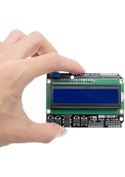 Arduino Shield 2X16 Karakter LCD Modül 6 Buton Keypad Tuş Takımı