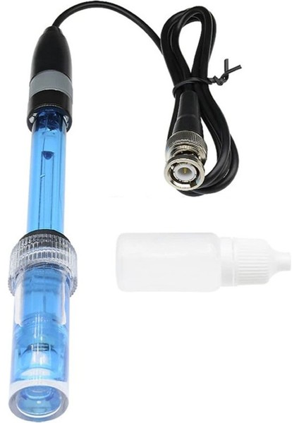 Ph Elektrot Sensör Probu E201-1C Sıvı Su 0-14PH Algılayıcı Bnc Soket Analog Ph Metre Test Akvaryum