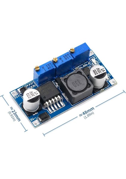 LM2596 Acav Pil Şarj Modülü Voltaj Düşürücü Güç Kaynağı Ayarlanabilir Akım Pil Sarj LED Sürücü