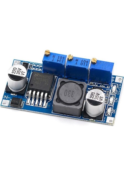 LM2596 Acav Pil Şarj Modülü Voltaj Düşürücü Güç Kaynağı Ayarlanabilir Akım Pil Sarj LED Sürücü