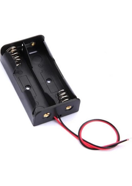 Ikili 2 Li 18650 Pil Yuvası Kablolu Tutucu 7.4V Pil Şarj Kutusu