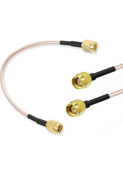 RG316 10CM Sma Erkek Erkek Kablo Rf Uzatma Kablosu Altın Kaplama Soket 0-6ghz Wi-Fi Anten Fpv Lora