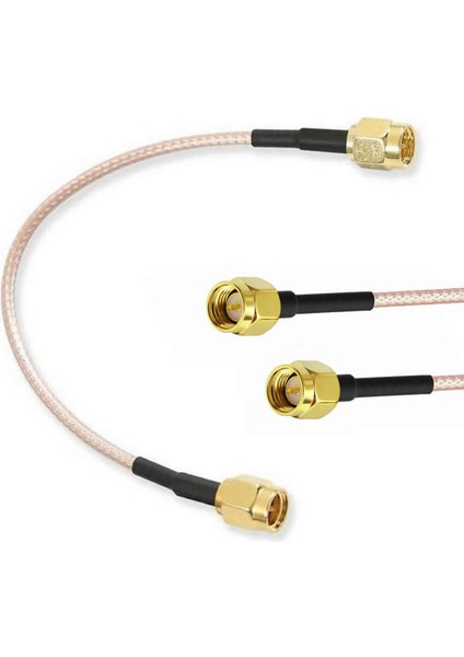 RG316 10CM Sma Erkek Erkek Kablo Rf Uzatma Kablosu Altın Kaplama Soket 0-6ghz Wi-Fi Anten Fpv Lora modelleri