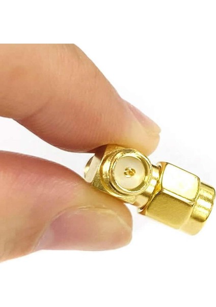 Sma T Soket 1x Rpsma Erkek 2x Rpsma Dişi Altın Kaplama Soket 0-6ghz Rf Wi-Fi Anten Fpv Lora