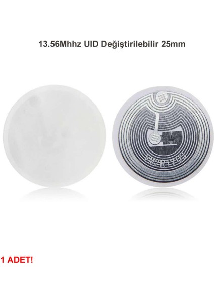 13.56MHZ Uıd Değiştirilebilir 25MM Rfid Etiket Nfc Okunabilir Yazılabilir Göstergeç 13.56 Mhz