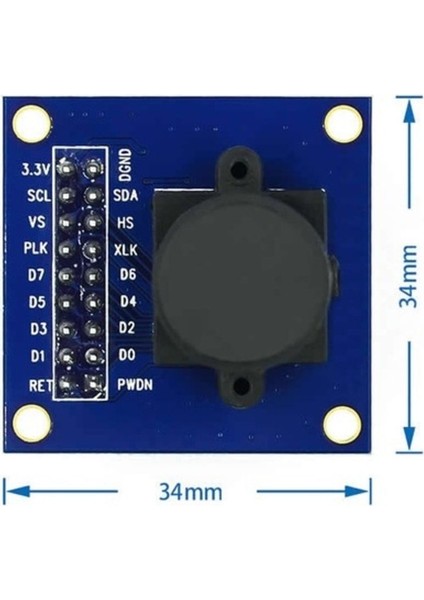 OV7670 Kamera Modülü Cmos Görüntü Sensörü 640X480 VGA Cıf Otomatik Pozlama Kontrol Görüntü Işleme