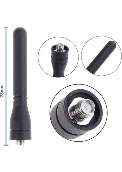 2.15DB Anten SF20 400-470MHZ Sma Dişi Rf Kablosuz Haberleşme Telsiz Baofeng BF-888S