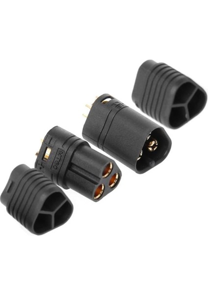 MT60 3 Pin Dişi Erkek Konnektör Soket Çift Amass 3.5mm 12AWG Rc Esc Motor Drone Lityum Lip fırsatları