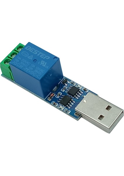 1 Kanal USB Röle Kontrol Modülü lcus1 Bilgisayardan Cihaz Açma Kapama CH340 Com Seri Port modelleri