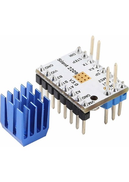 Mks Trinamic TMC2209 V2.0 Step Motor Sürücü Soğutuculu Makerbase 1/256 Step 1.7A Cnc 3D Yazıcı