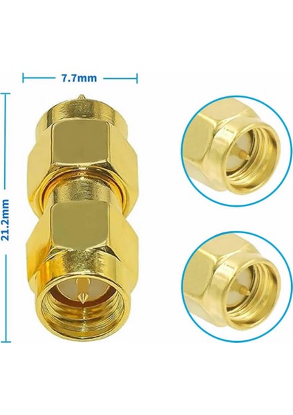 Sma Erkek To Sma Erkek Adaptör Soket Rf Koaksiyel Dönüştürücü Çoğaltıcı 50OHM Uzatma Kablosu
