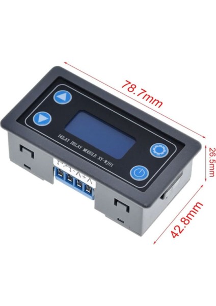 XY-WJ01 Zamanlayıcı Röle Modül Dc 6-30V 1000W Anahtar Panel Tip
