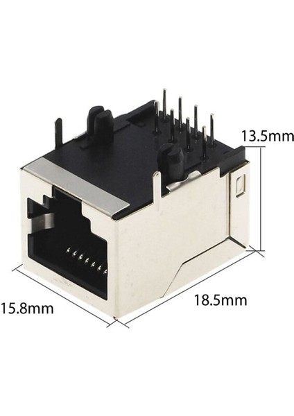 8P8C Metal RJ45 Soket Ethernet Bağlantı Soketi 8 Pin Pcb Montaj