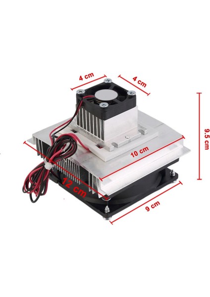 Termo Elektrik Peltier Soğutucu Sistem Dc 12V 6A 60W Mini Klima Buzdolabı Buzluk Araba Soğuk Hava