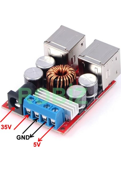 35V To 5V 10A Voltaj Düşürücü 4 Port USB Çıkış Soketi Android Ap fiyatları