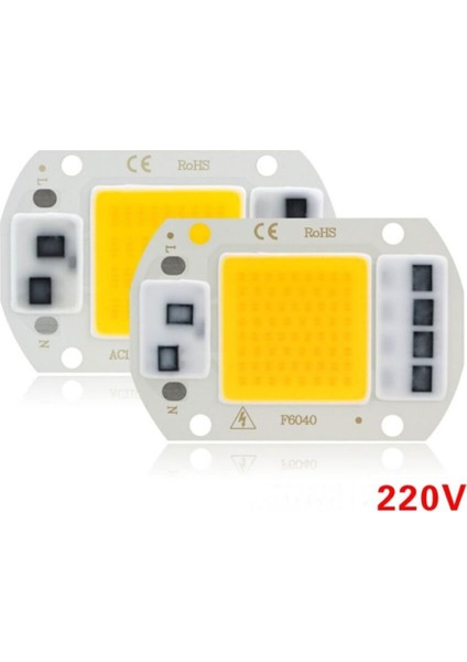 220V 50W Power LED Gün Işığı Warm White Projektör Cob LED Driver fiyatları