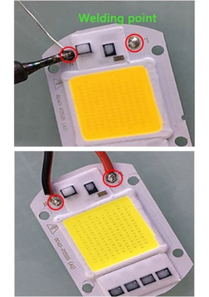 220V 50W Power LED Gün Işığı Warm White Projektör Cob LED Driver modelleri