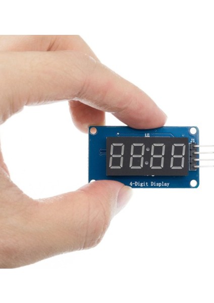 TM1637 4 Hane Bit Seri Kırmızı 7 Segment Ekran 0.36 Inch Saat Iıc Dijital Gösterge Display Alarm