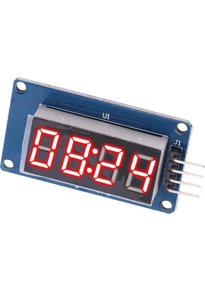 TM1637 4 Hane Bit Seri Kırmızı 7 Segment Ekran 0.36 Inch Saat Iıc Dijital Gösterge Display Alarm