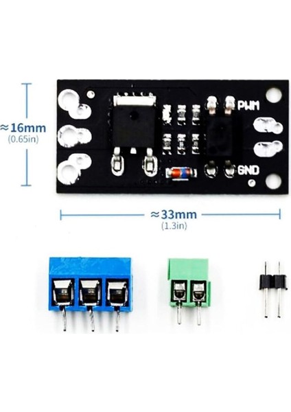 LR7843 Mosfet Sürücü Modül Optokuplör Izolasyon 30V 110A 140W Pwm Hız Kontrol Motor Selenoid Valf