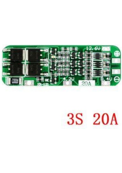 3s 20A 12,6V Bms Koruma Kartı Lityum Batarya 18650 Li-Ion Lipo Protection Module