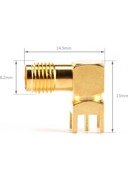Sma Pcb Tip Soket 90 Derece Sma-Kwe Gsm Gps Gprs Rf Anten Soketi